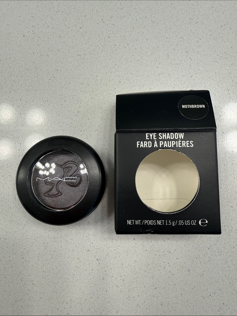 MAC Cosmetics Barbie Mothbrown Shimmery Deep Brown Eyeshadow NIB RARE